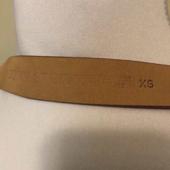 Doncaster XS lot of 2 belts. Red and dark blue Italian leather NWOT - Picture 4 of 8